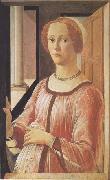 Sandro Botticelli Portrait of Smeralda Brandini oil painting artist